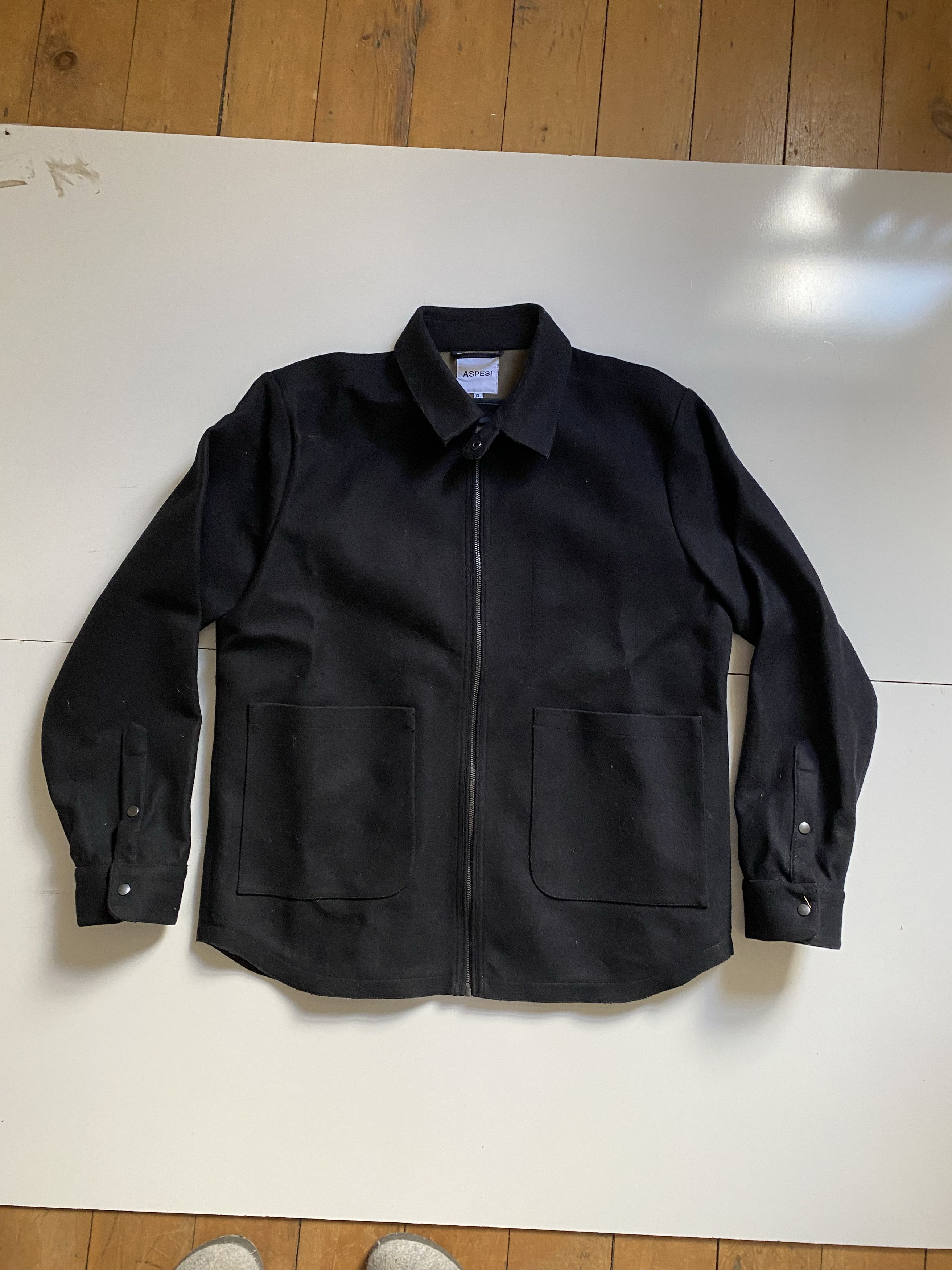 Aspesi Apsesi Black rain coat1 Size US XL / EU 56 / 4 - 1 Thumbnail