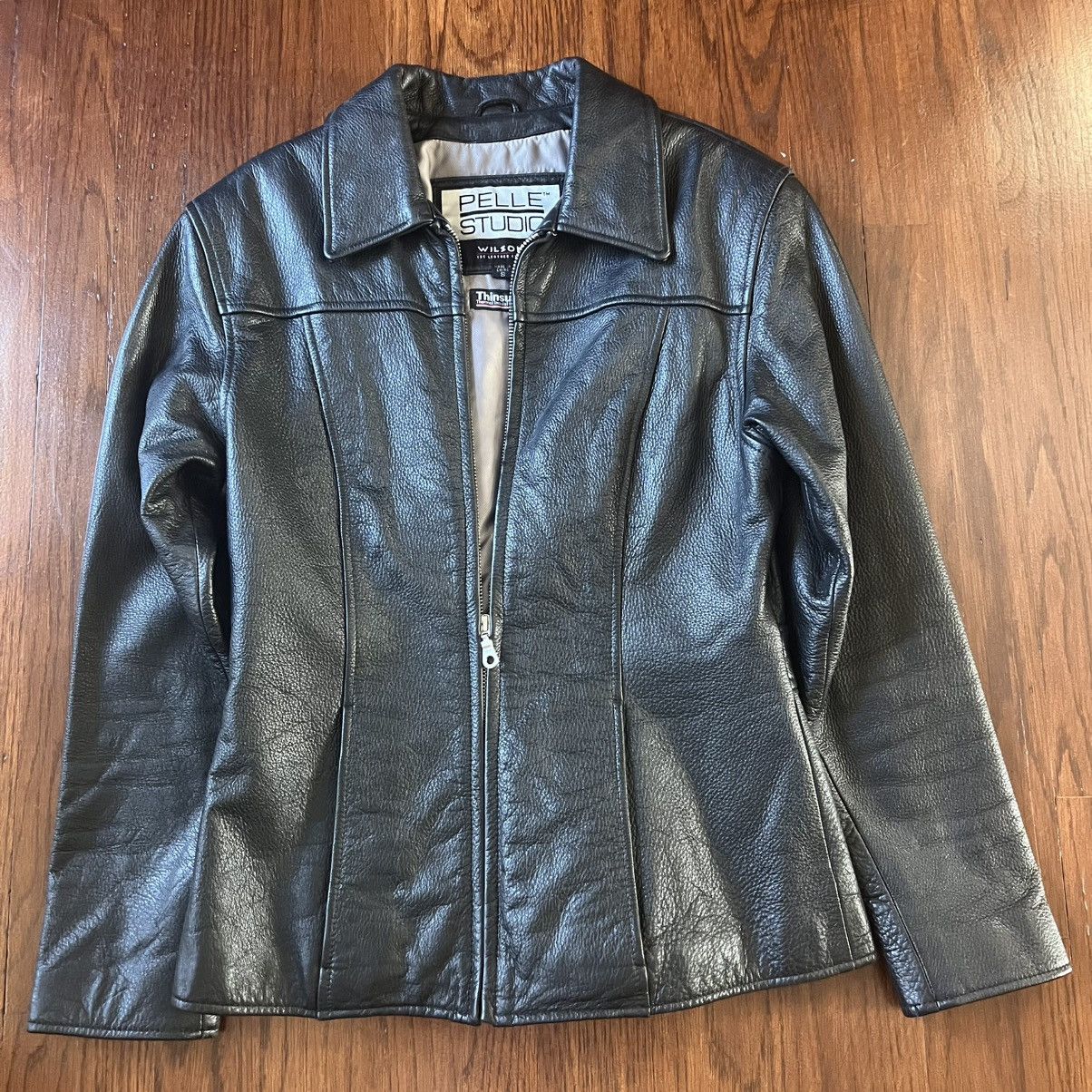 Wilsons Leather Vintage Wilson's Pelle Studios Black Leather Jacket Size S / US 4 / IT 40 - 1 Thumbnail