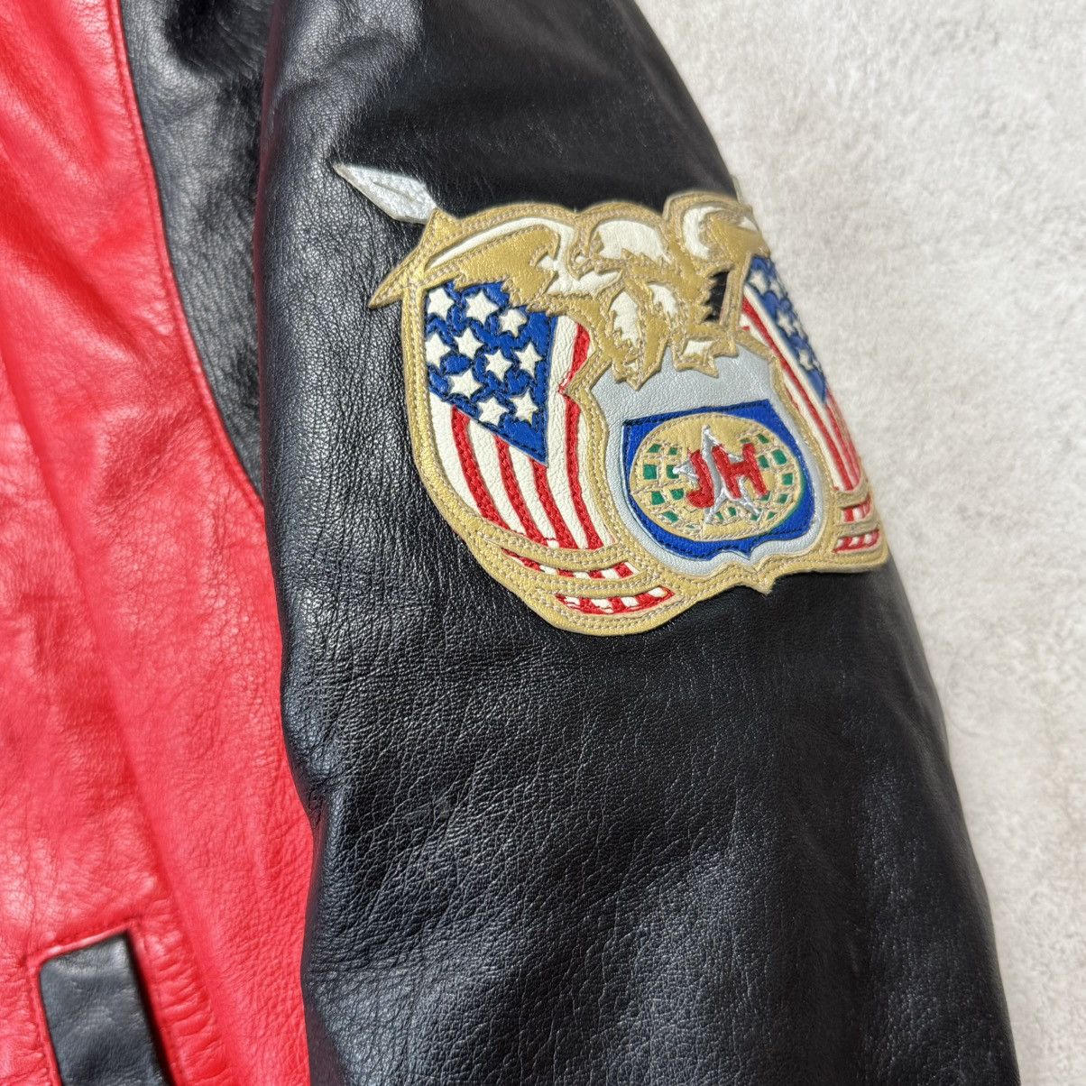 Jeff Hamilton Jeff Hamilton Los Angeles Virsity Leather Jacket Size US M / EU 48-50 / 2 - 4 Thumbnail