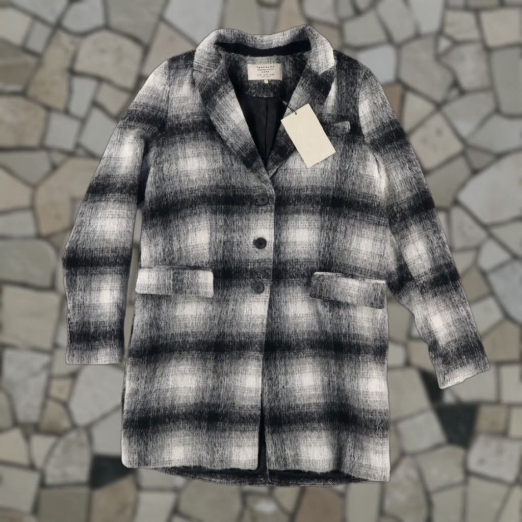 Zara Zara Trafaluc Wool Blend Coat Plaid Jacket Black Women's M Size M / US 6-8 / IT 42-44 - 1 Thumbnail