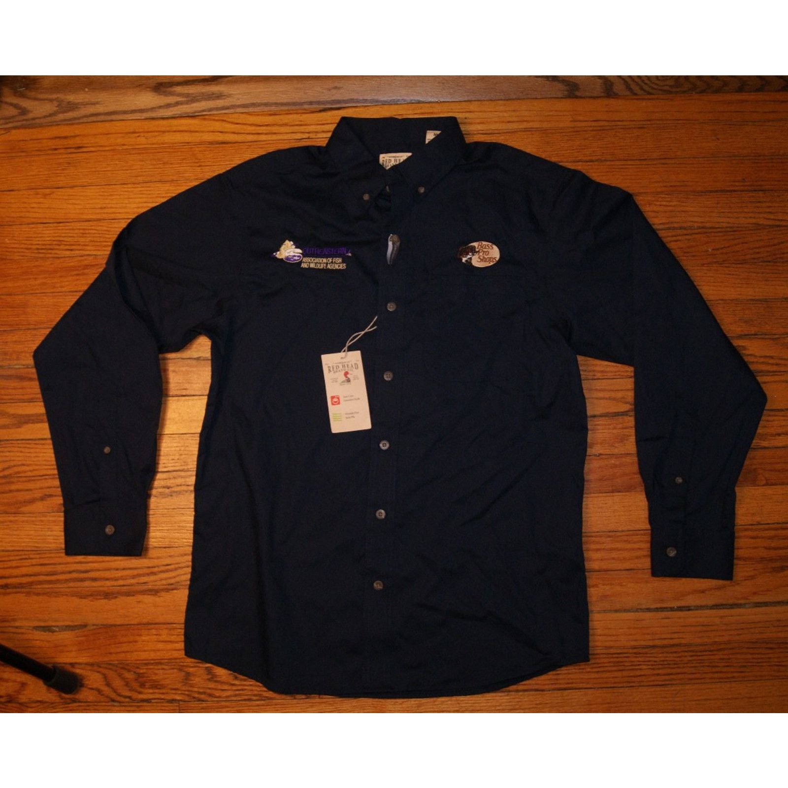 Redhead NWT Red Head Bass Pro Shops Mens M Long Sleeve Button Shirt Size US M / EU 48-50 / 2 - 2 Thumbnail