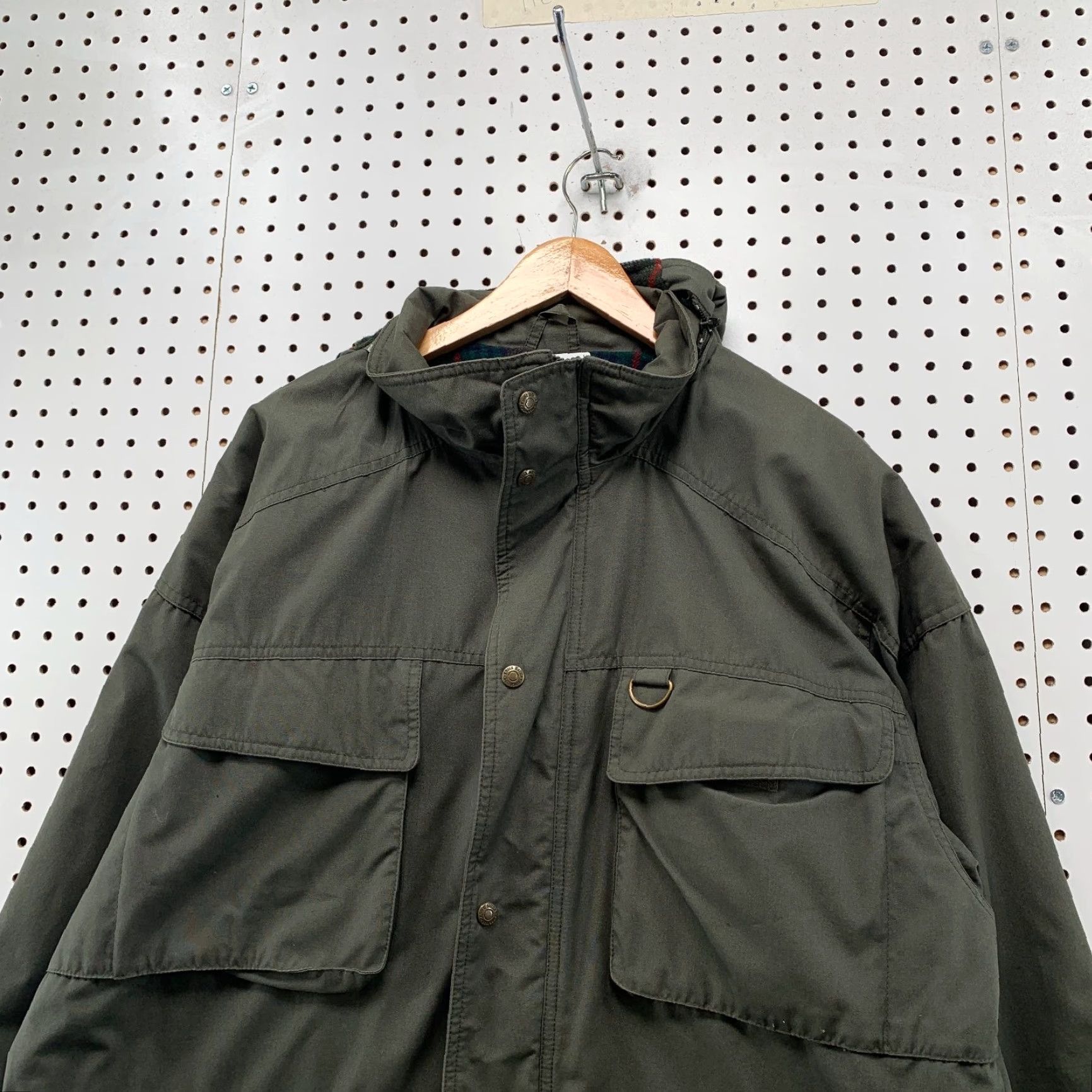Eddie Bauer VINTAGE Eddie Bauer Parka Jacket Mens XL Tall Green Wool Plaid Lined 80s 90s Size US XL / EU 56 / 4 - 7 Thumbnail