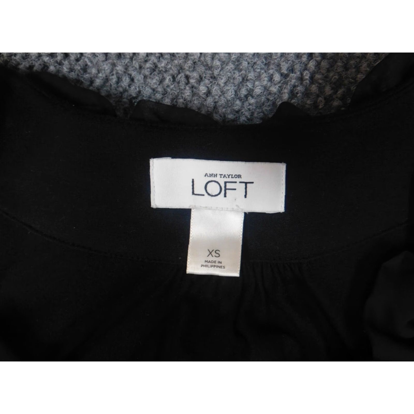 Loft Ann Taylor Loft Womens Dress XS Black A-Line Stretch Belted Modal Size XS / US 0-2 / IT 36-38 - 4 Thumbnail