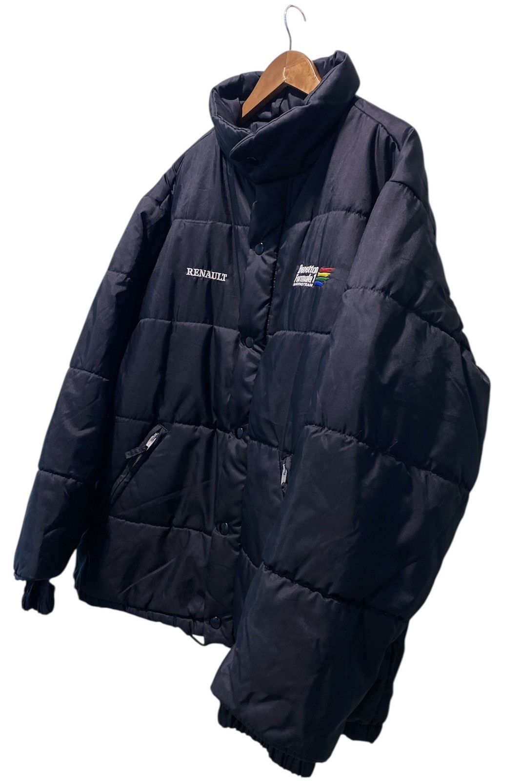 United Colors Of Benetton Vtg 90s Benetton Renault F1 World Champion Racing Puffer Size US L / EU 52-54 / 3 - 5 Thumbnail