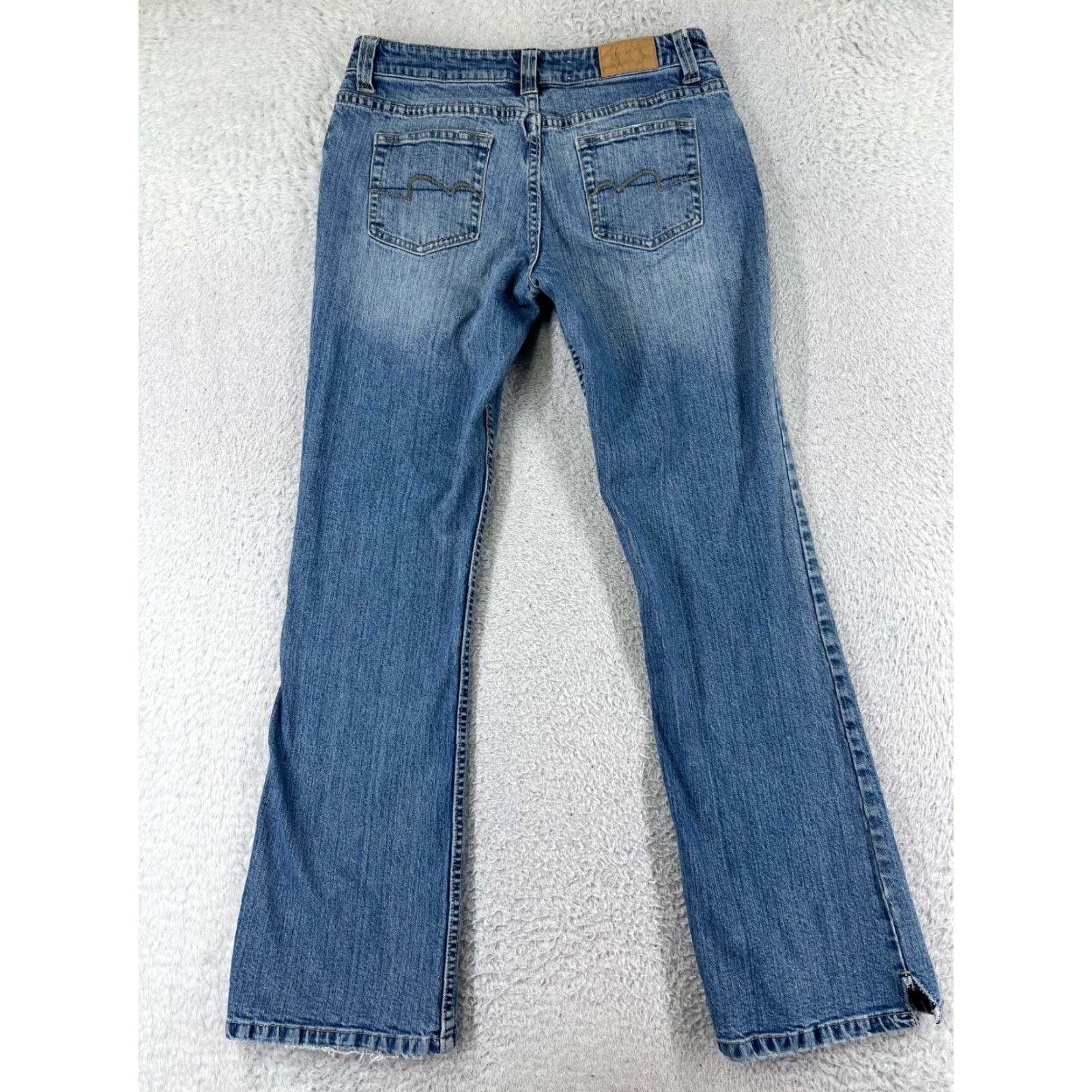 Vintage Maurices Jeans Women 5 Denim Bootcut Mid Rise 26 Blue Cotton 5-Pocket Distressed Stretch Vintage: No Women Size 27" / US 4 / IT 40 - 2 Thumbnail