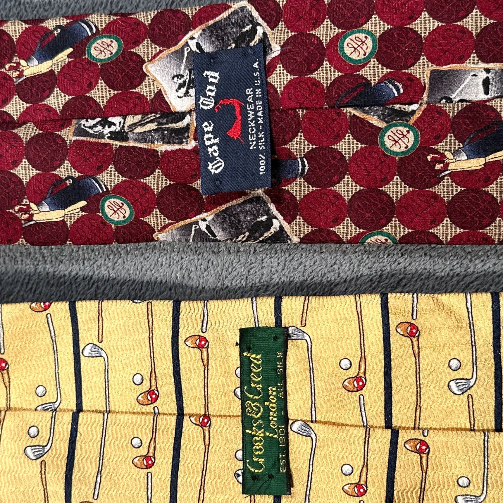 Vintage VINTAGE Men's Golf Silk Tie Lot 4 Set Hathaway Cape Cod Crooks & Creed 90s Neckties Golf Theme Size ONE SIZE - 6 Thumbnail