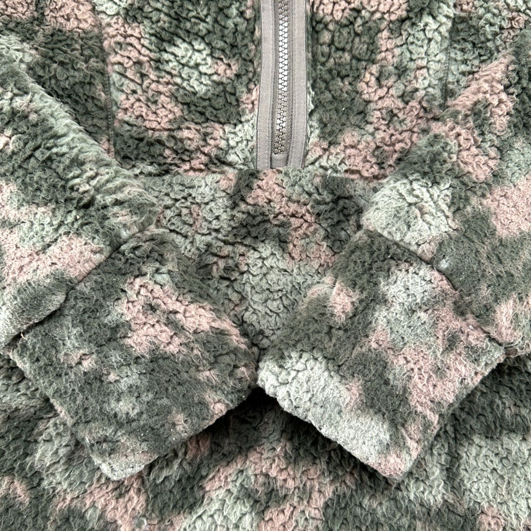 Prana prAna Jacket Womens Small Green Camo Fleece Hooded Pullover 1/4 Zip Polar Escape Jacket Short Long Sleeve Multicolor Regular Womens Size S / US 4 / IT 40 - 3 Thumbnail