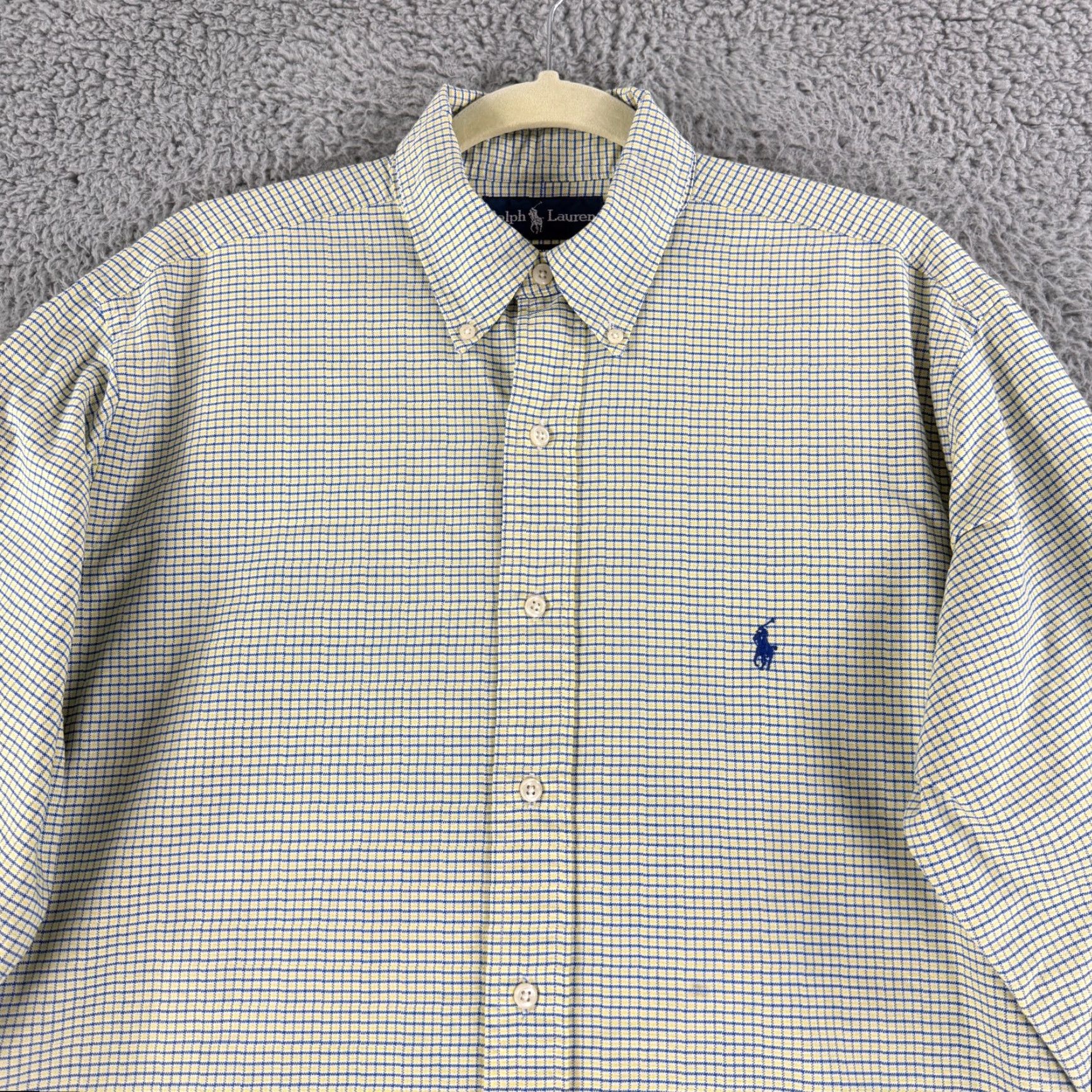 Ralph Lauren Ralph Lauren Button-Down Shirt Mens Medium Classic Fit Check Print Long Sleeve Shirt Size US M / EU 48-50 / 2 - 2 Thumbnail