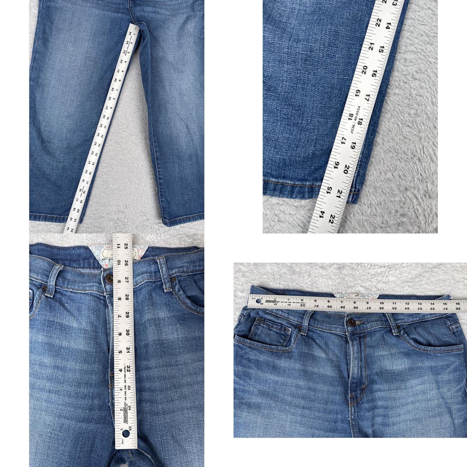 Levi's Levi's Jeans Womens 10 Blue Capri Cropped Capris 5-Pocket Denim Stretch Medium Wash Pockets Size 32" / US 10 / IT 46 - 8 Thumbnail