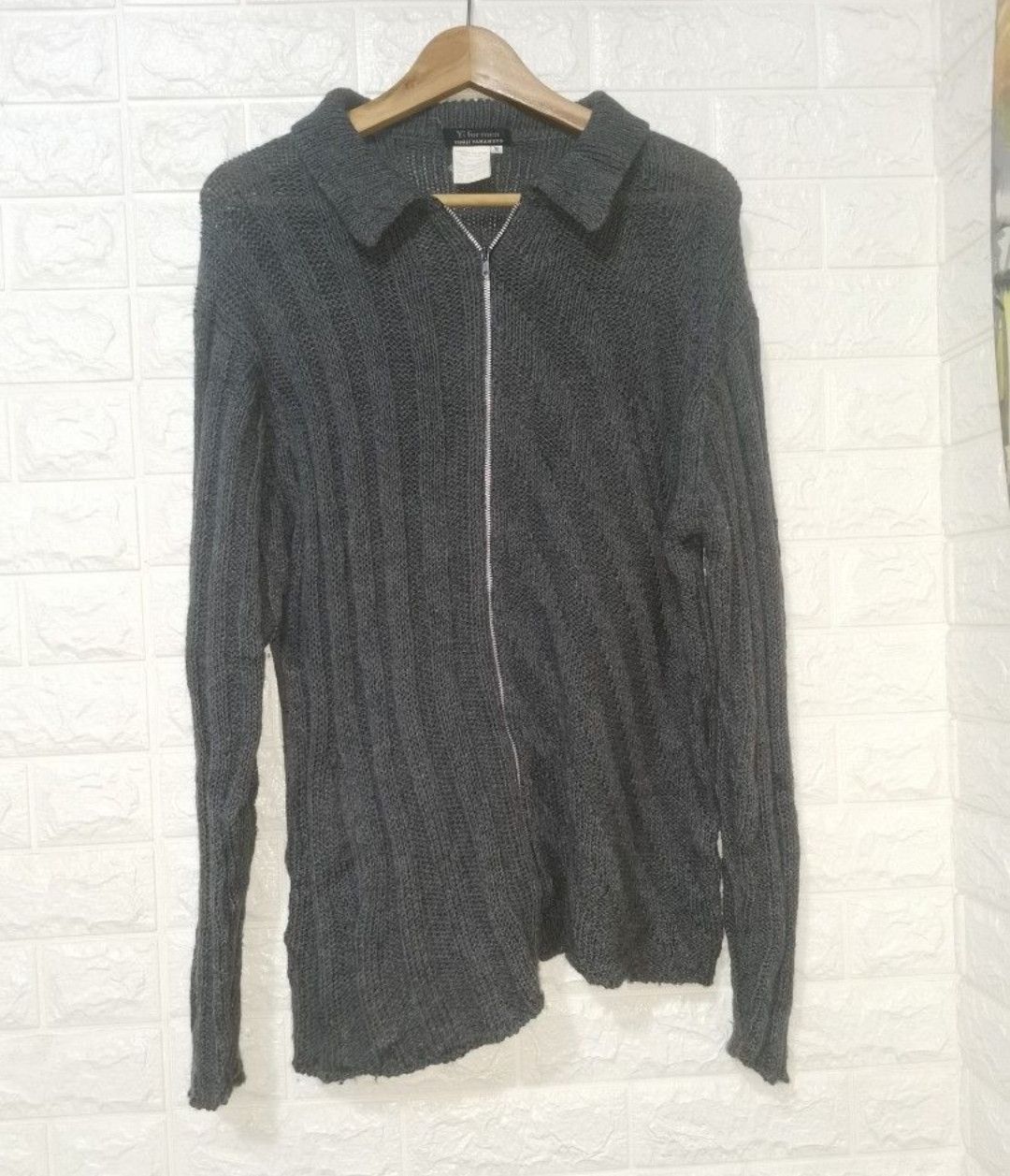 Japanese Brand × Yohji Yamamoto y's for men yohji yamamoto zipped sweater 90's Size US M / EU 48-50 / 2 - 1 Thumbnail