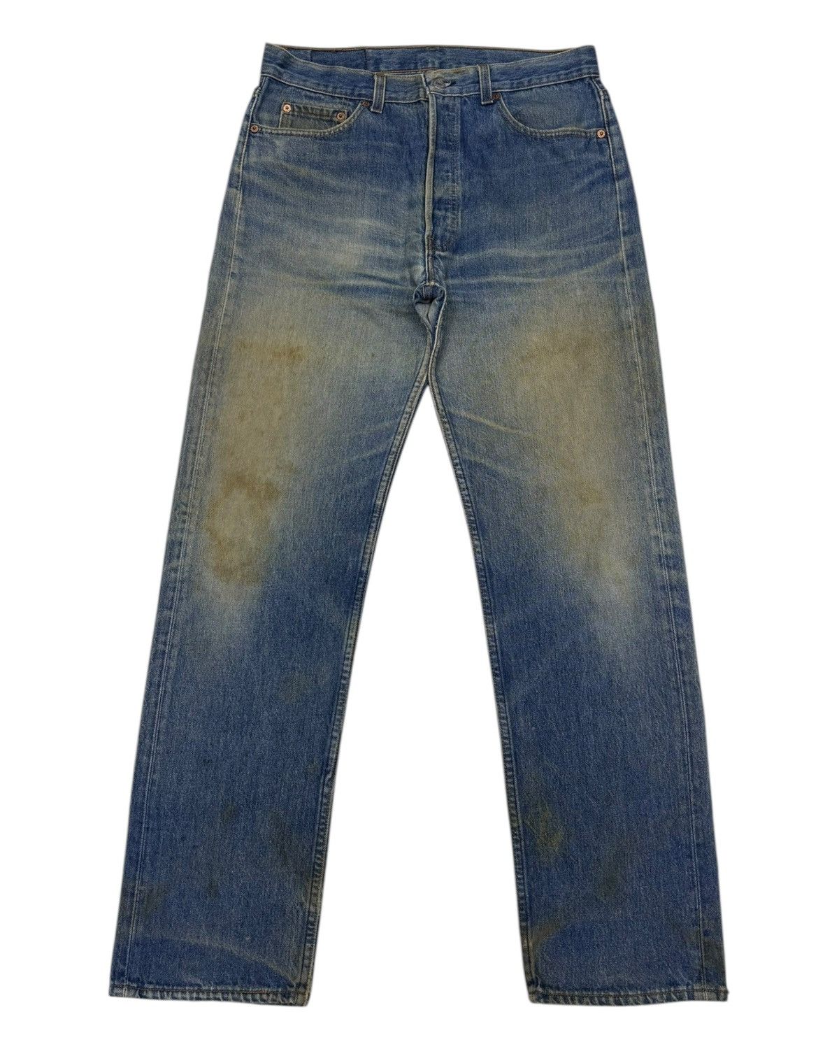 JNCO × Levi's 🔥VTG LEVIS 501 MADE IN USA FADED DISTRESSED DENIM JEANS Size US 34 / EU 50 - 1 Thumbnail