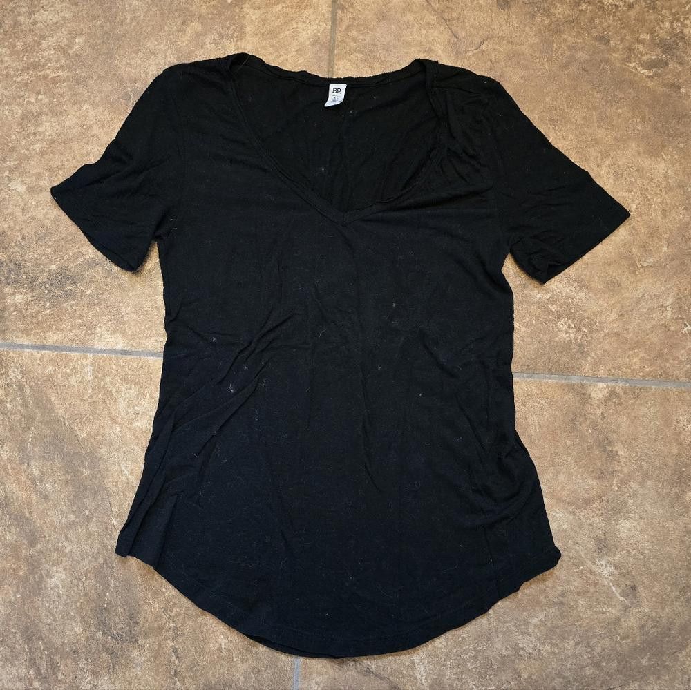 BP. Black Classic BP Vneck Short Sleeve Size XS / US 0-2 / IT 36-38 - 1 Thumbnail
