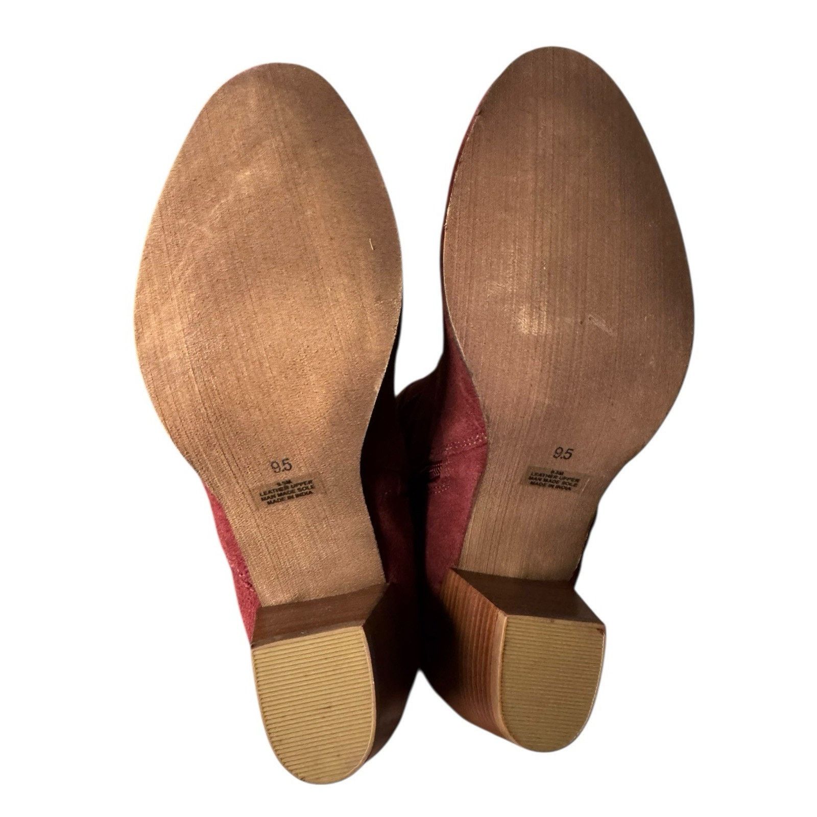 Other Diba NEW Sleek Bootie Burgundy Suede Gold Buckle Ankle Size US 9.5 / IT 39.5 - 6 Thumbnail