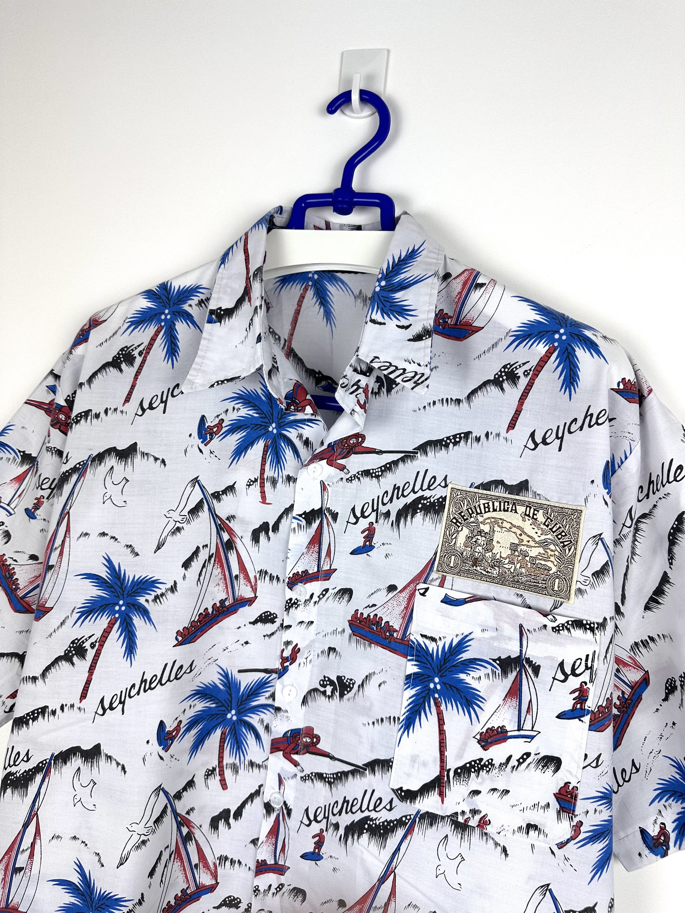 Other Vintage Hawaiian shirt retro 90s y2k summer Cuba Republic Size US XL / EU 56 / 4 - 2 Thumbnail