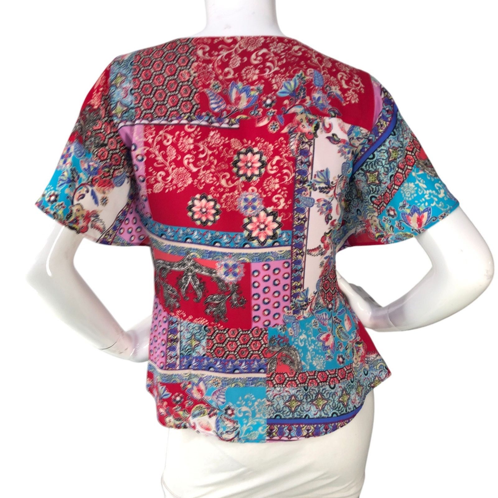 Chicos Chicos Size Petite 00P US 0/2P Top Peplum Flutter Sleeve Size XS / US 0-2 / IT 36-38 - 7 Thumbnail
