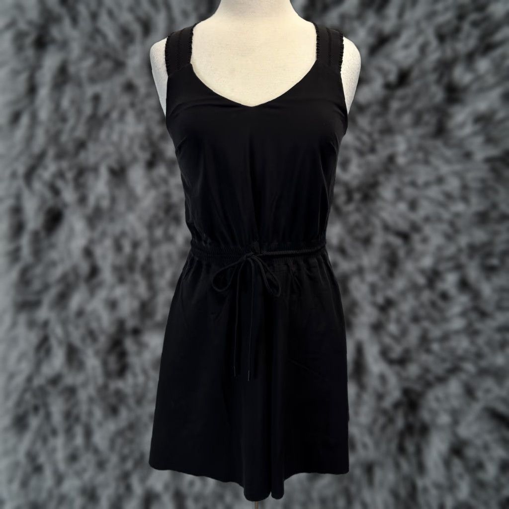 Athleta Athleta Women's Size Small Black Savannah Strap Mini Athletic Tie  Waist Dress | Grailed