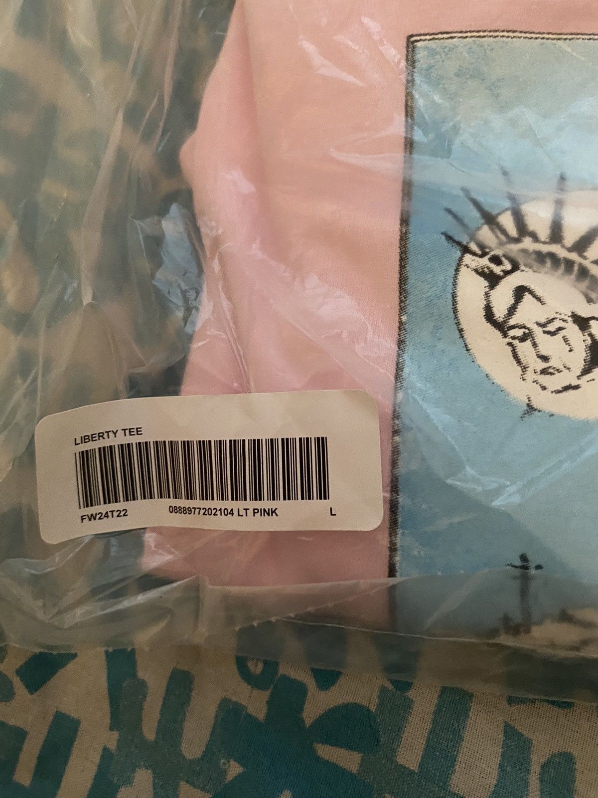 Supreme Supreme Liberty Tee Light Pink Size Large Size US L / EU 52-54 / 3 - 4 Thumbnail