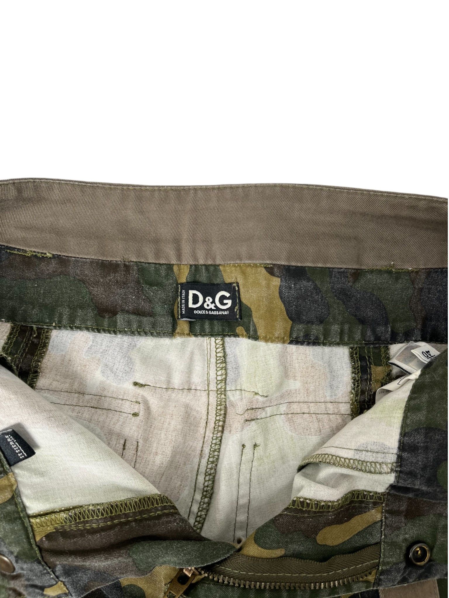 Dolce & Gabbana F/W 2003 Bondage Parachute Camo Pants Size 27" / US 4 / IT 40 - 10 Thumbnail