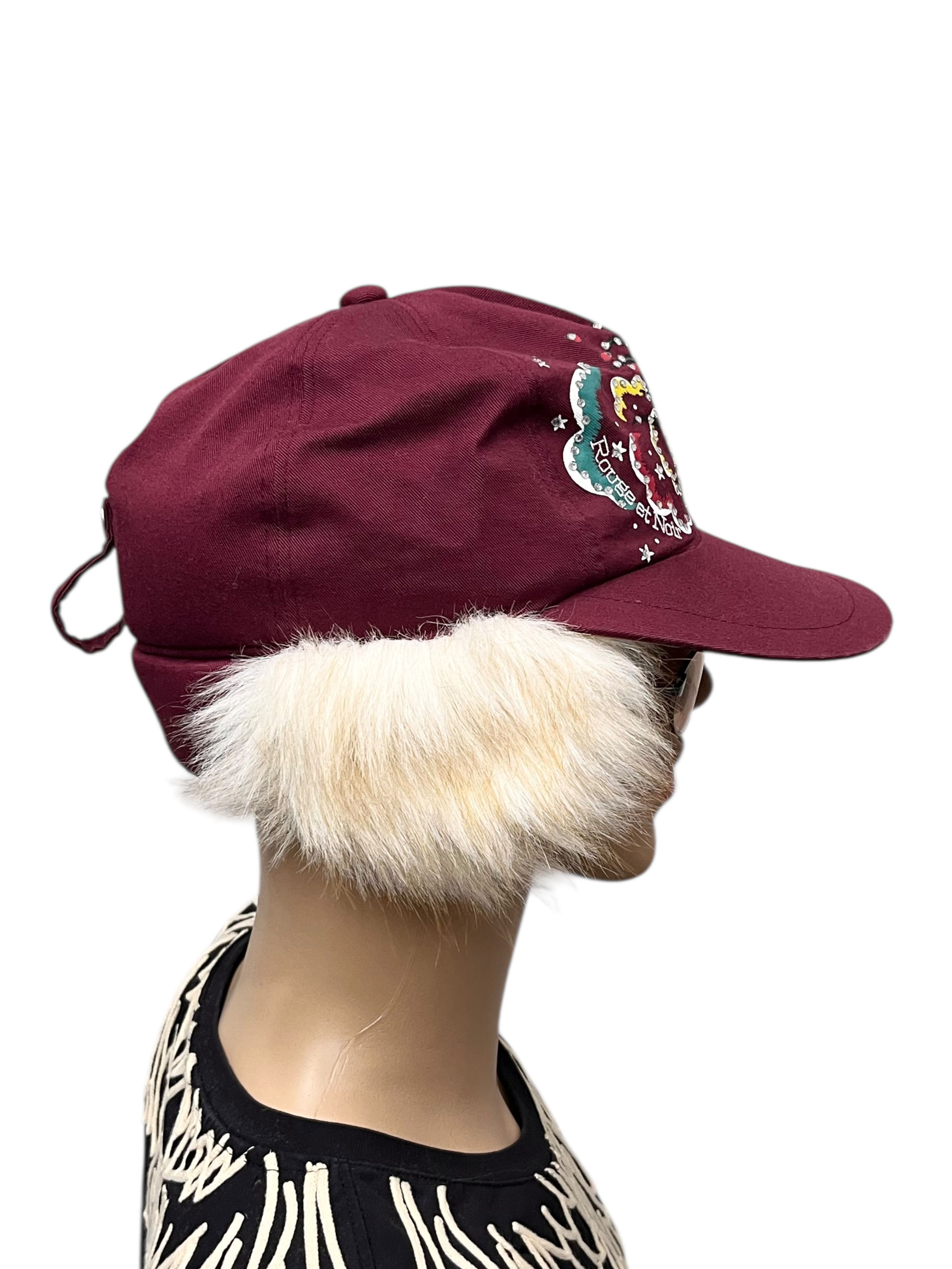 Other 🔥Vintage ROUNGE ET NOIR Punk Rock Skull Ear Fur Hat Size ONE SIZE - 5 Thumbnail