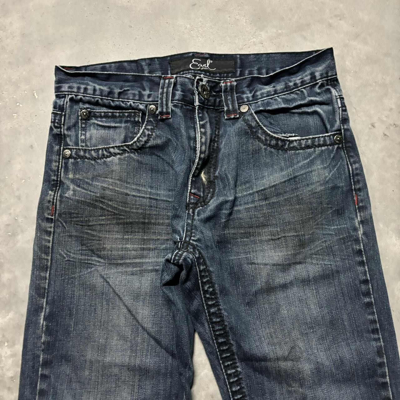 Japanese Brand × Vintage Crazy Vintage Y2K/2000s Grunge Dark Wash Mall Goth Skinny Jeans! Size US 30 / EU 46 - 5 Thumbnail