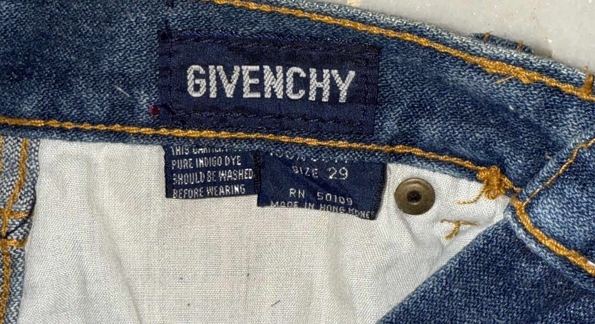 Givenchy Vintage Givenchy Flare Denim Jeans - Size 29 - Rare Size 29" - 6 Thumbnail