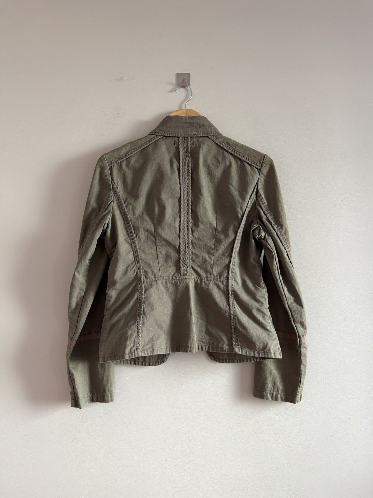 Vintage Fitted Utility Jacket Khaki Size S / US 4 / IT 40 - 6 Thumbnail