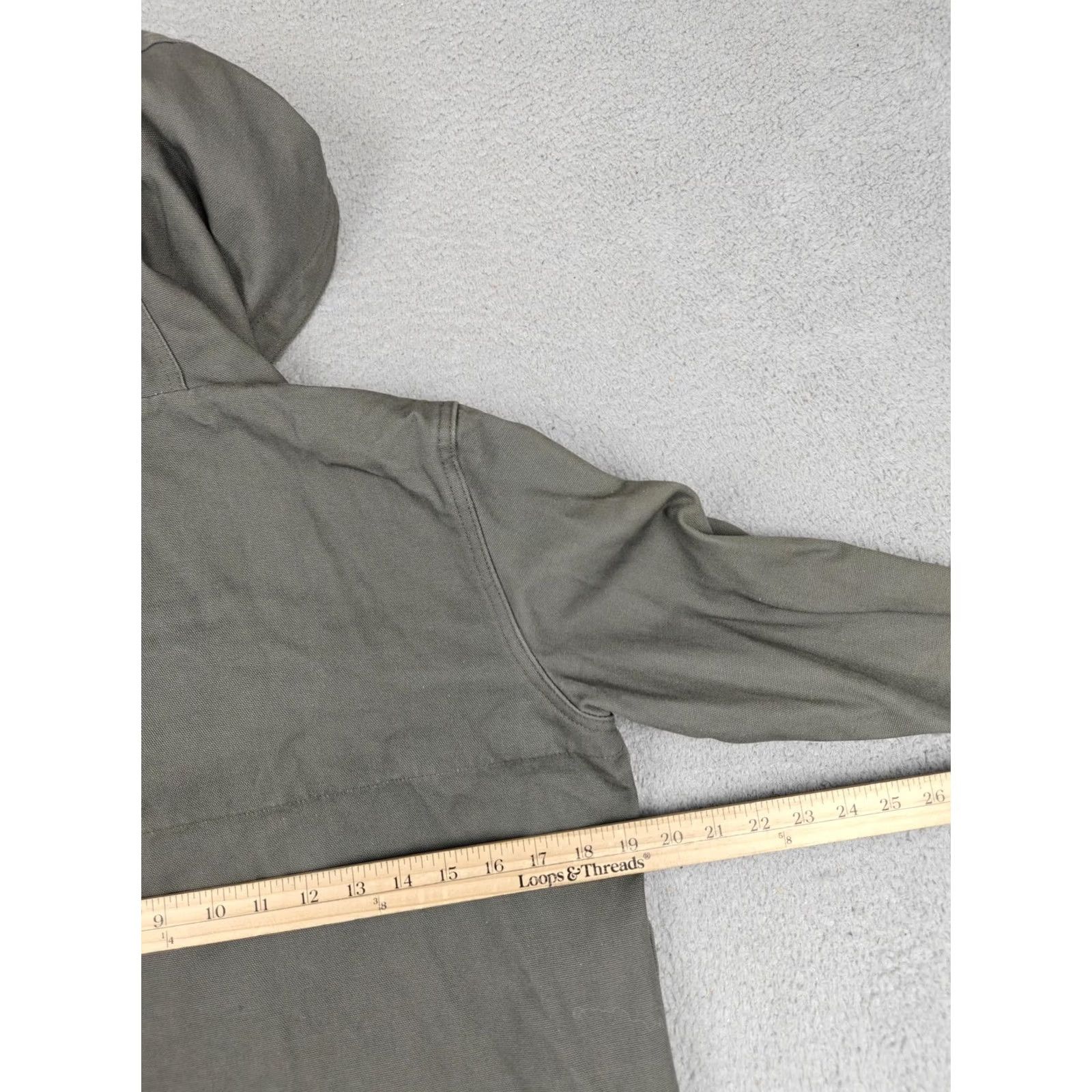Marine Layer VINTAGE Marine Layer Jacket Womens M Green Hooded Cotton Canvas Lined Anorak USA Size M / US 6-8 / IT 42-44 - 5 Thumbnail