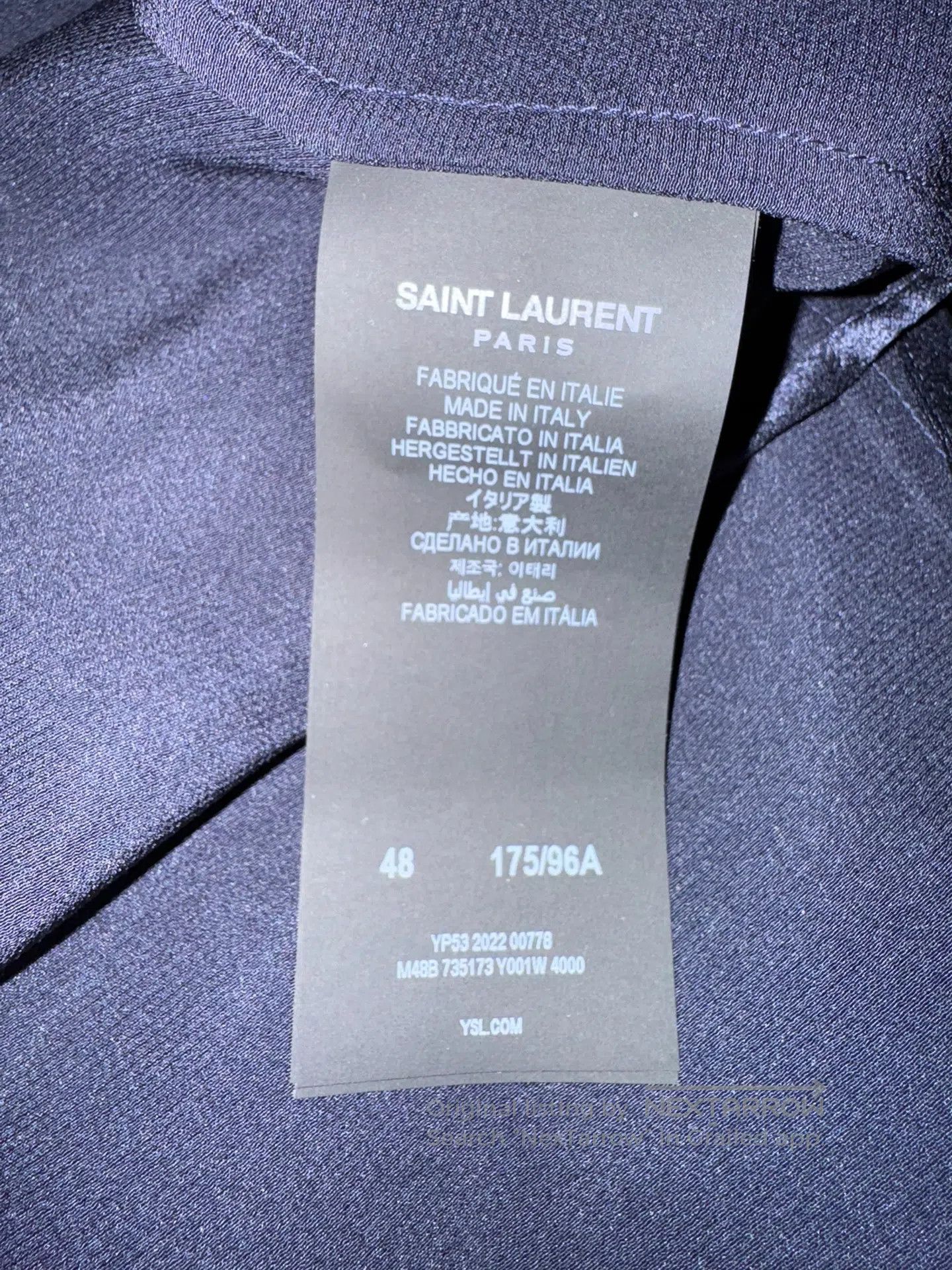 Saint Laurent Paris Saint Laurent Paris Silk Duster Bathrobe Sleepwear| Size US M / EU 48-50 / 2 - 5 Thumbnail