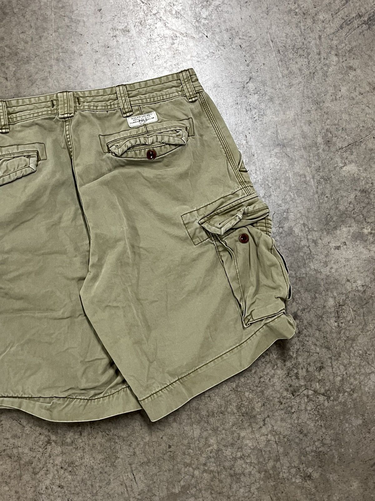 Polo Ralph Lauren × Vintage Polo Ralph Lauren vintage cargo shorts baggy skater rare Size US 36 / EU 52 - 6 Thumbnail