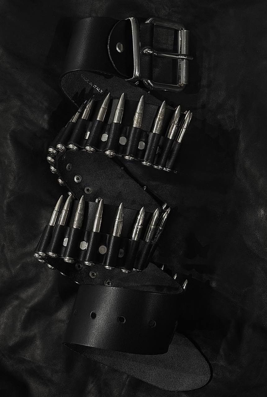 Other Italian Leather Bullet Belt Like Undercover Size ONE SIZE - 6 Thumbnail