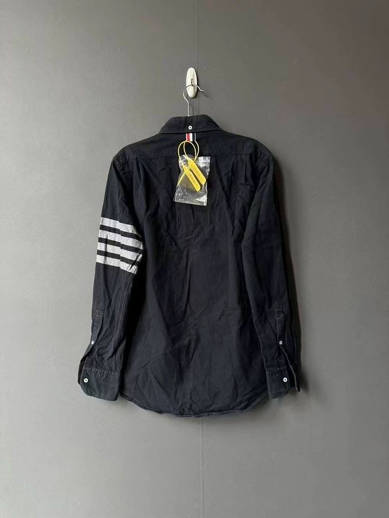 Other Thom Browne Blue collar shirt Size US M / EU 48-50 / 2 - 2 Thumbnail
