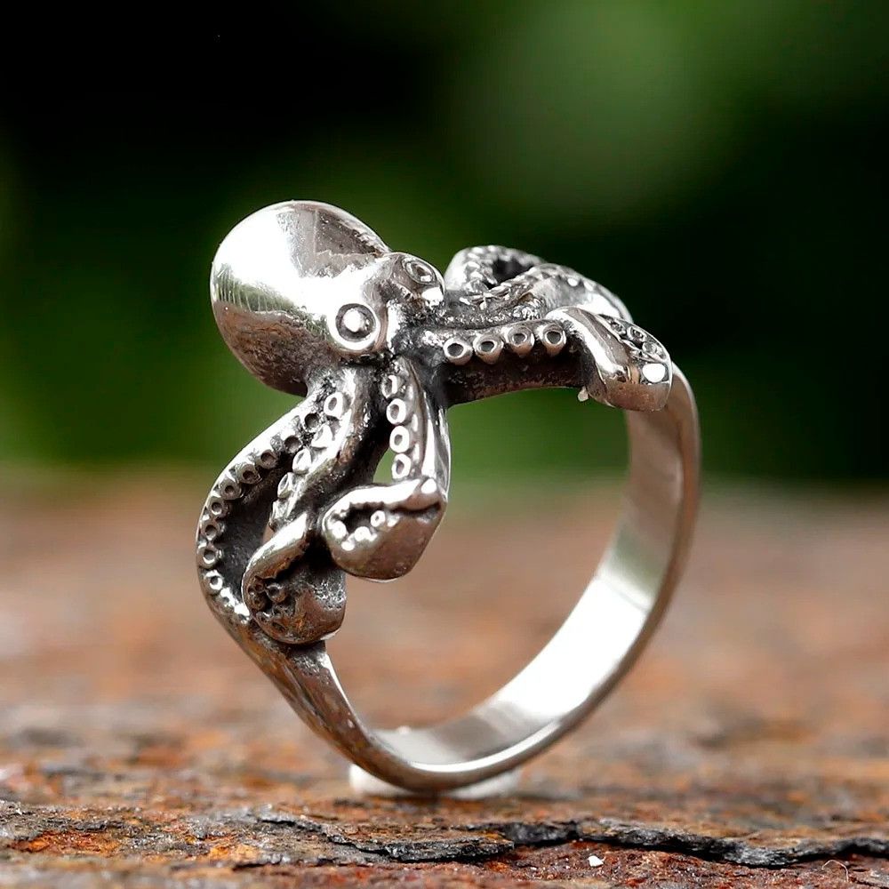 Jewelry Cool Octopus Ring Size ONE SIZE - 6 Thumbnail