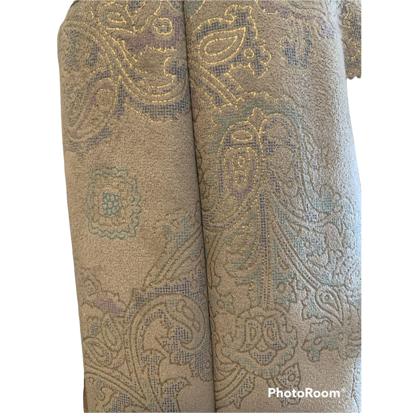 Other Dennis Basso Large Coat Tan Patterned Hook Loop Closure NWOT Size L / US 10 / IT 46 - 3 Thumbnail