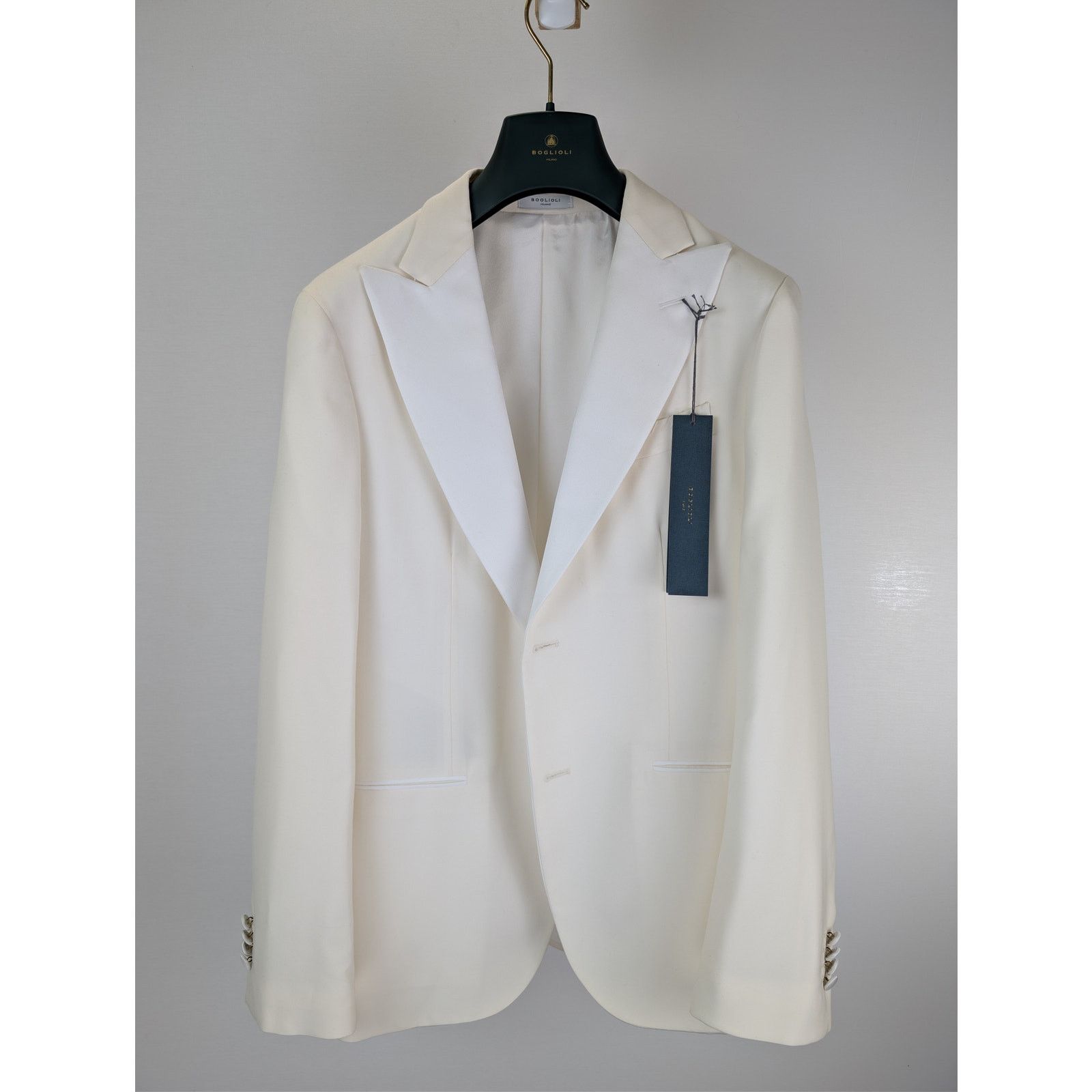 Boglioli o1rshd1 CC20 Jacket Tuxedo in White Size US M / EU 48-50 / 2 - 2 Thumbnail
