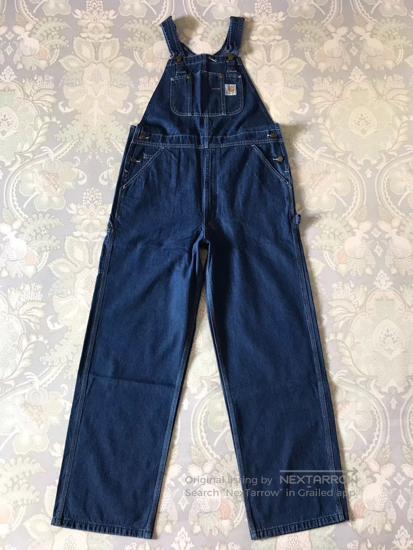 Carhartt Carhartt R07 Washed Denim Overalls W36L32. Size US 36 / EU 52 - 3 Thumbnail