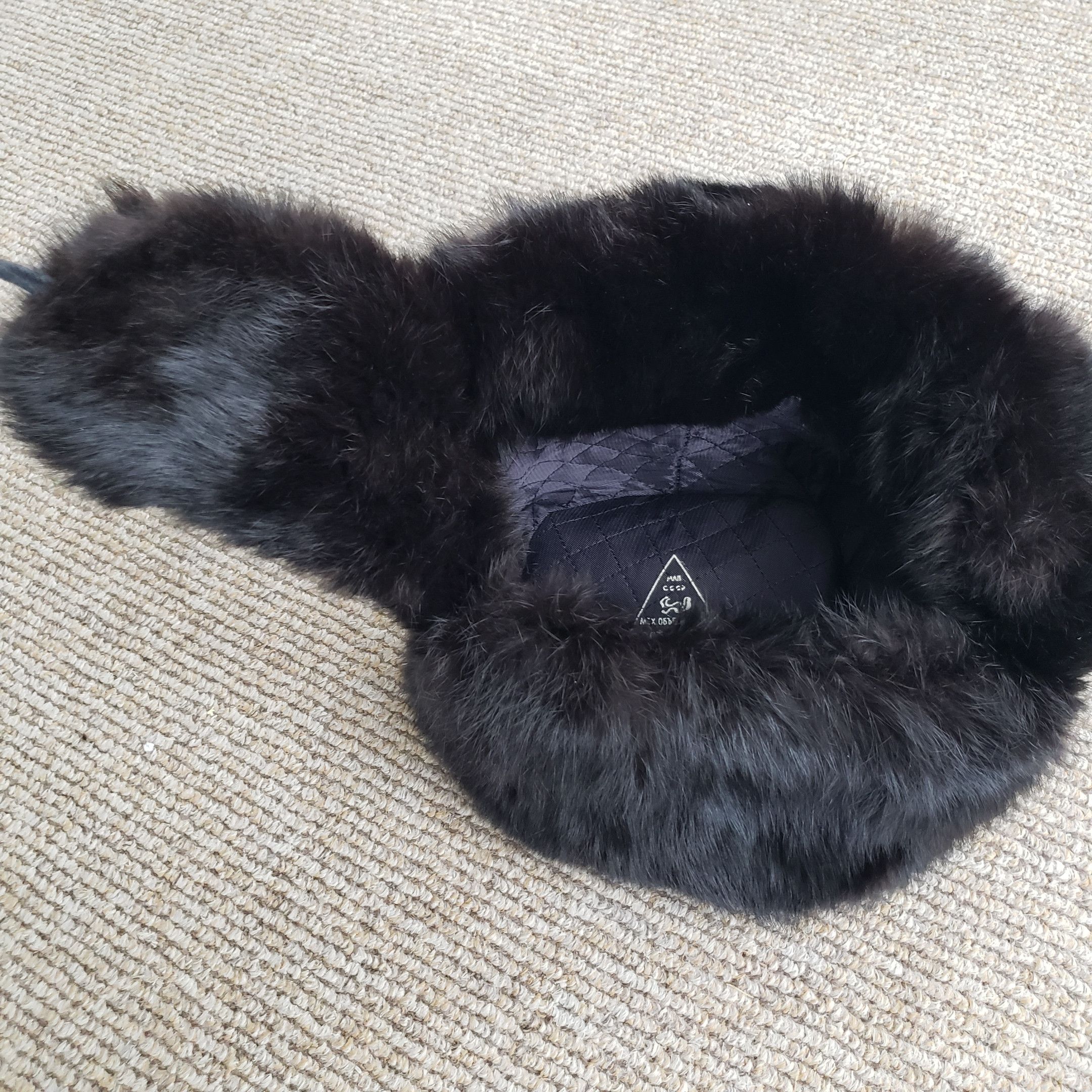 Other Genuine Mink Fur Hat - Ushanka Rot Front Size ONE SIZE - 7 Thumbnail