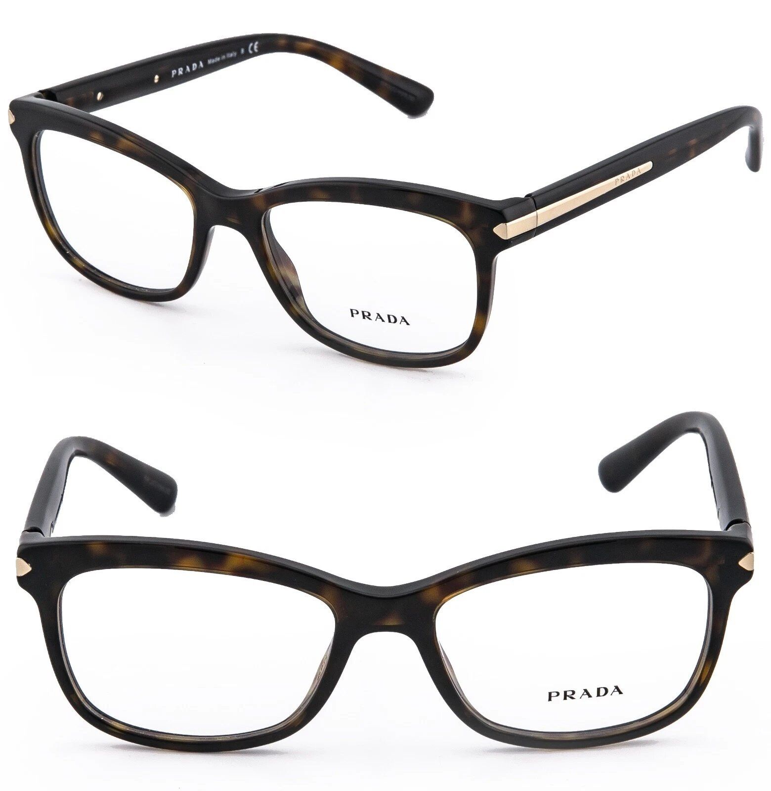 Prada PRADA JOURNAL PR10RV Brown Havana Eyeglasses Optical 10R Size ONE SIZE - 1 Thumbnail
