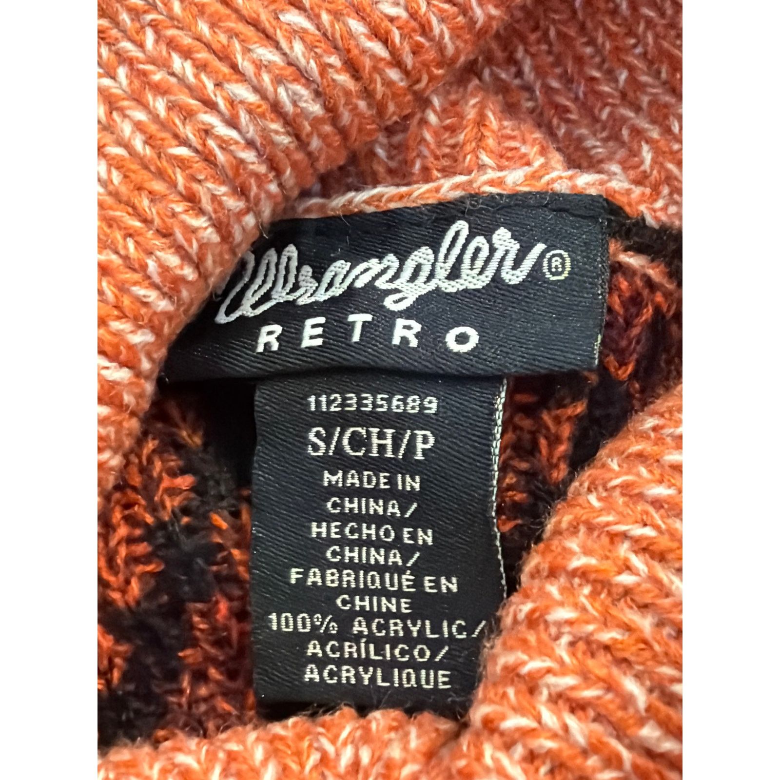 Wrangler Wrangler Retro Aztec Knit Cowl Neck Sweater Small Size S / US 4 / IT 40 - 4 Thumbnail