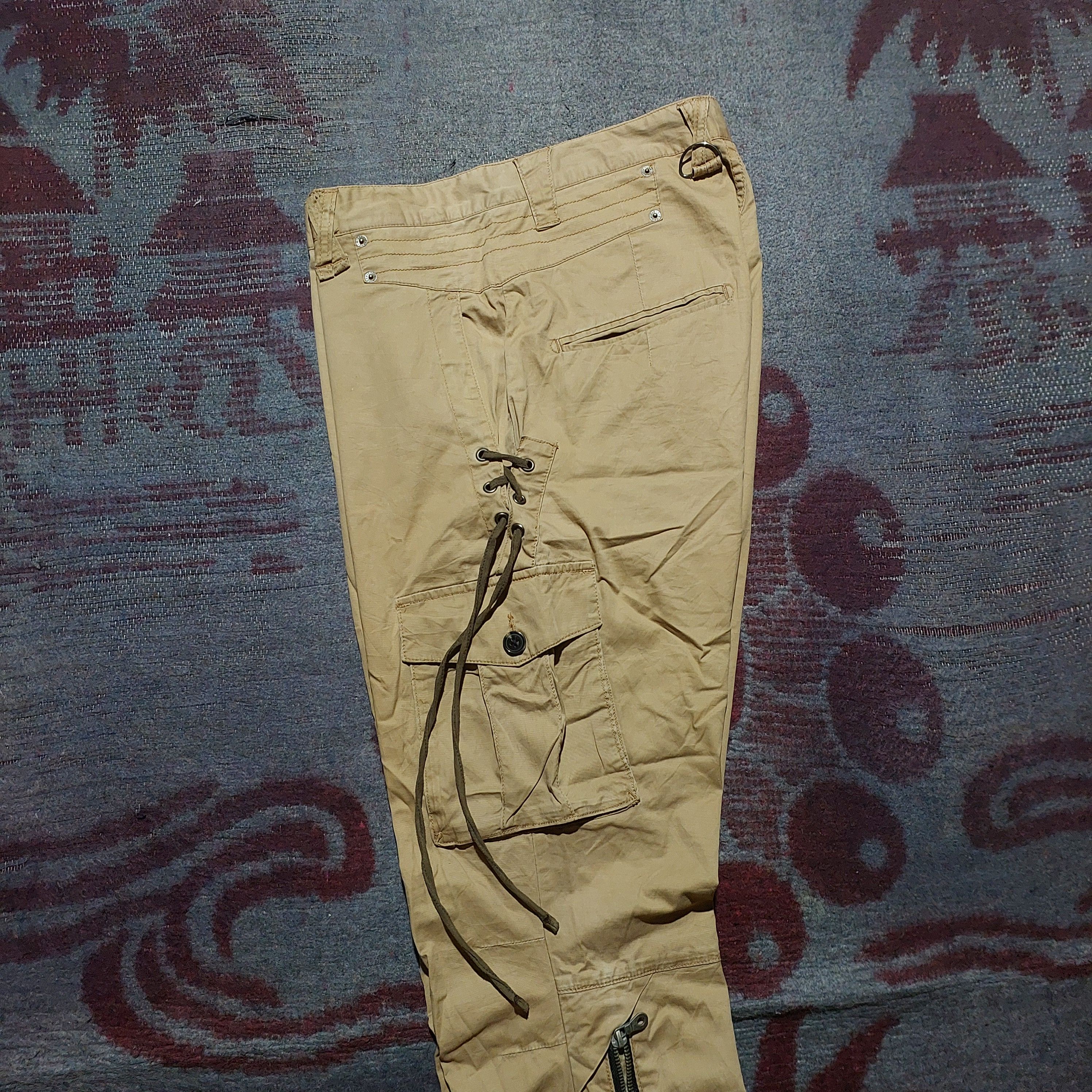 PPFM PPFM japanese zipp leg bondage cargo pants Size US 33 - 6 Thumbnail