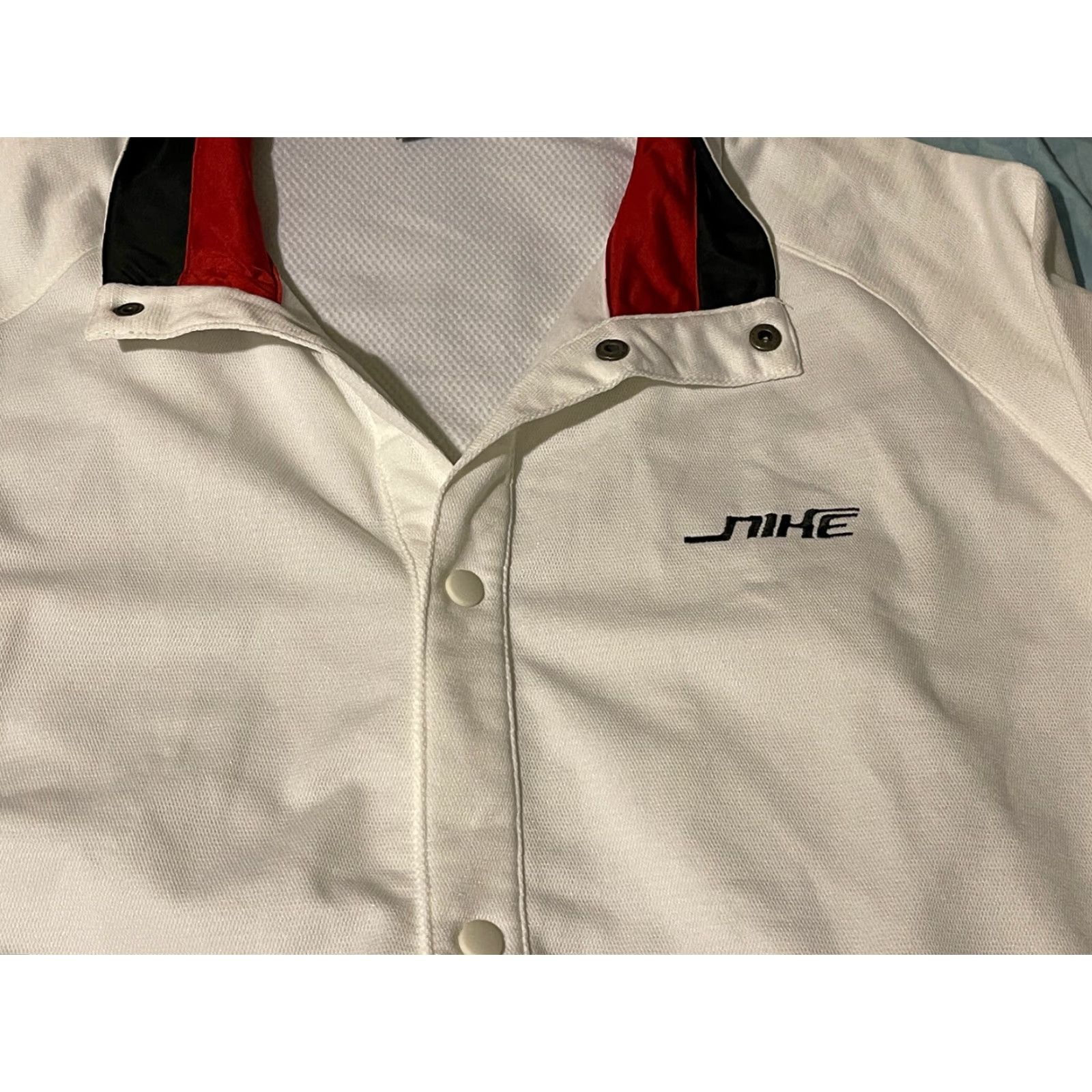 Nike Nike Jacket Snap Button Mens 3XL White Breathable Limited Edition Series Warm up Button Collared Shipped by Nike Size US XXL / EU 58 / 5 - 2 Thumbnail