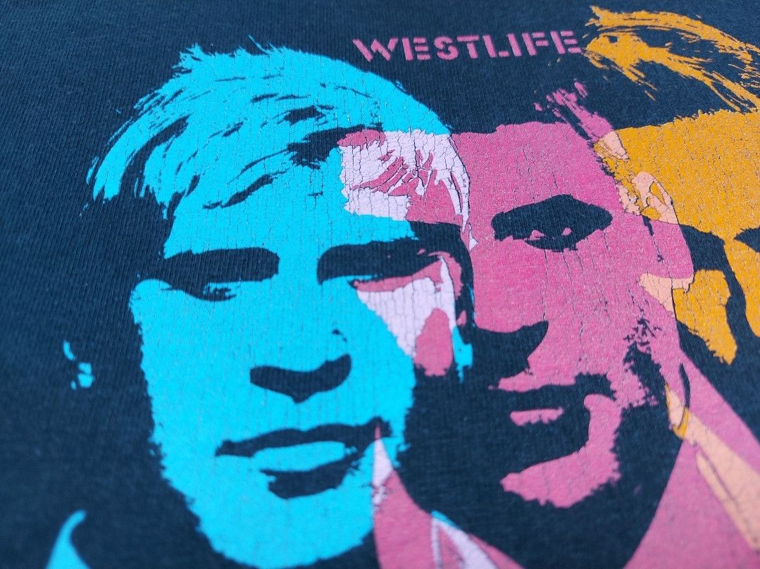 Band Tees × Vintage Vintage WestLife 2007 The Love Tour Bluenet Double-Sided TEE Size US S / EU 44-46 / 1 - 8 Thumbnail