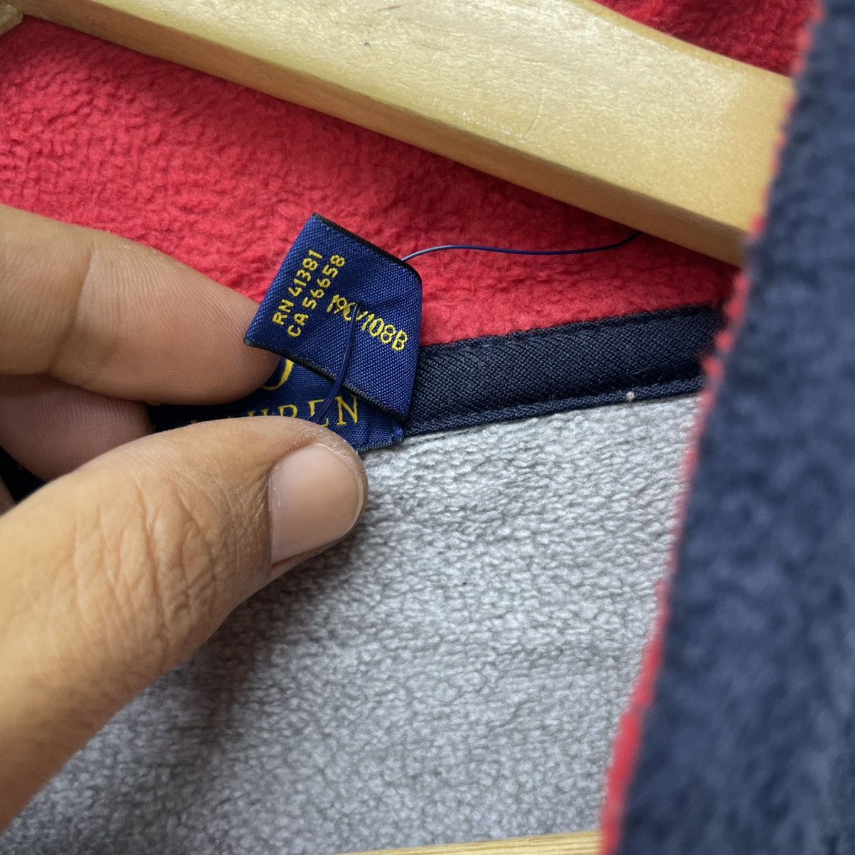 Polo Ralph Lauren 💥Vintage Polo Ralph Lauren Usa Pacth Fleece Pullover Size US XL / EU 56 / 4 - 5 Thumbnail
