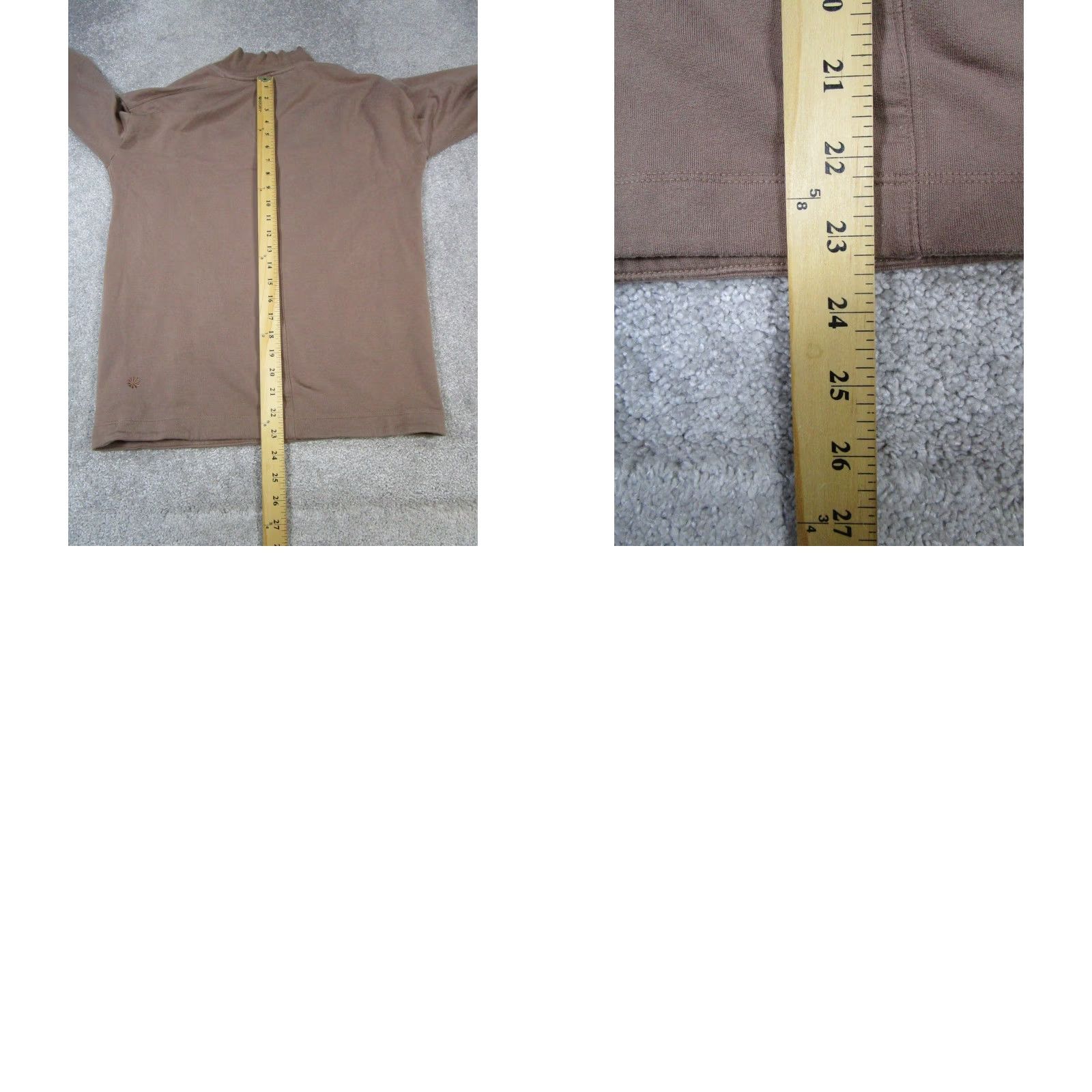 Athleta Athleta Sweater Womens XS Brown Pullover V-Neck Long Sleeve Knit Pullover, Regular Fit, Tencel, Solid, Preowned Womens Mens? No, keep Women. Size XS / US 0-2 / IT 36-38 - 8 Thumbnail