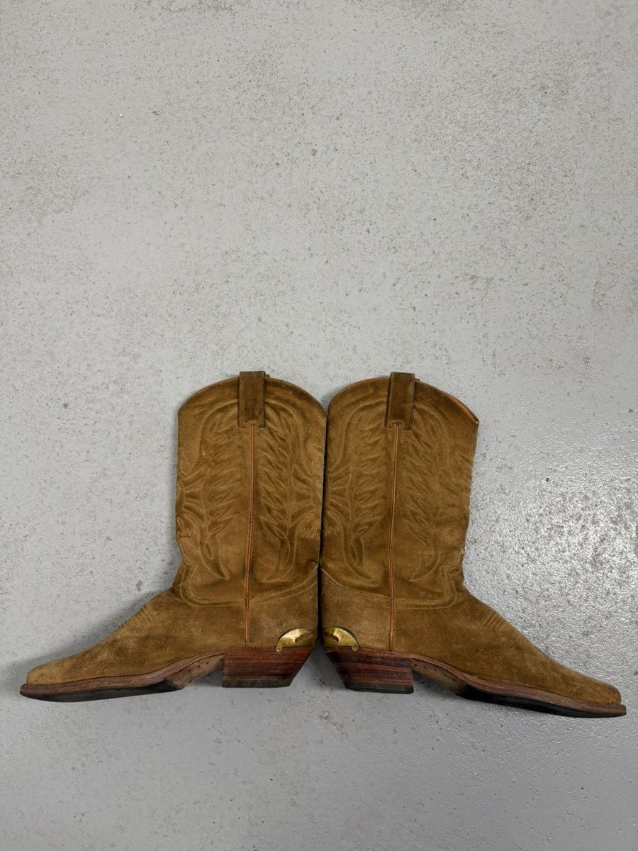 Sendra Vintage Sendra Cowboy Suede Leather Boots Size US 9.5 / EU 42-43 - 10 Thumbnail
