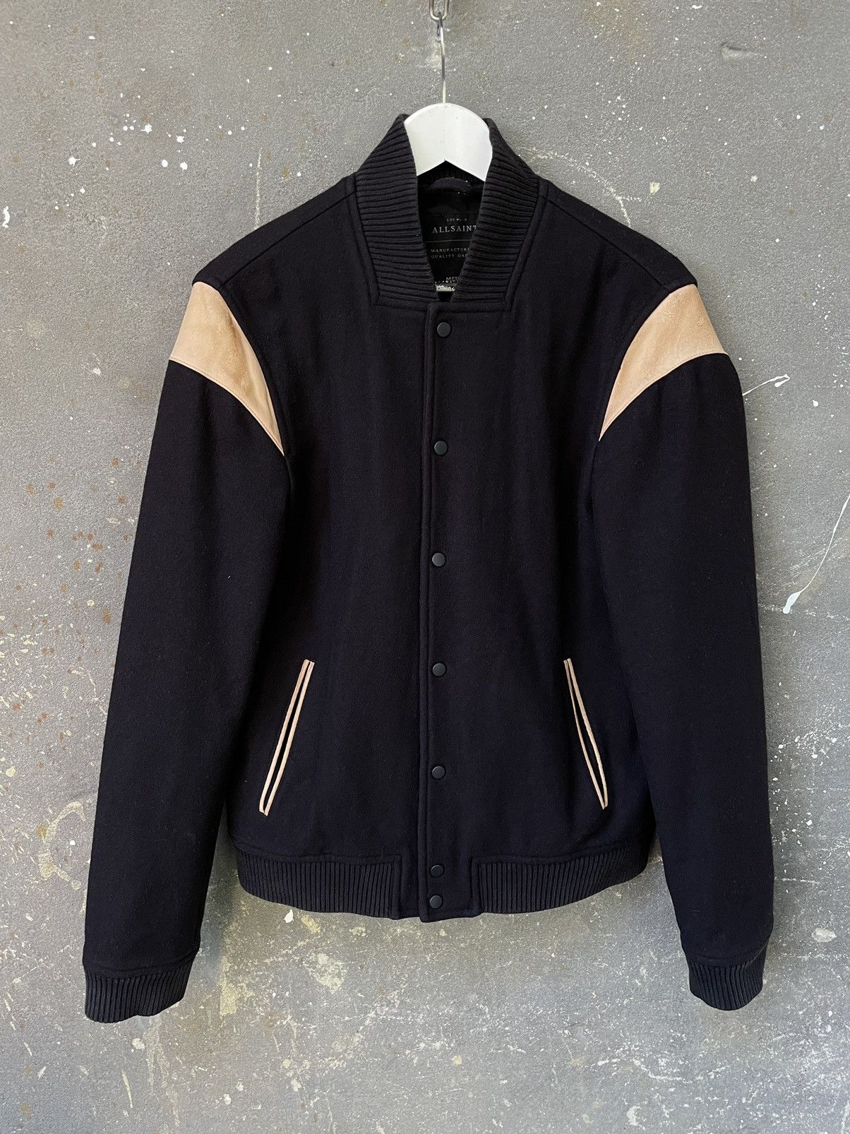 Allsaints Allsaints Wool Bomber Jacket Ecko Luxury Size US M / EU 48-50 / 2 - 2 Thumbnail