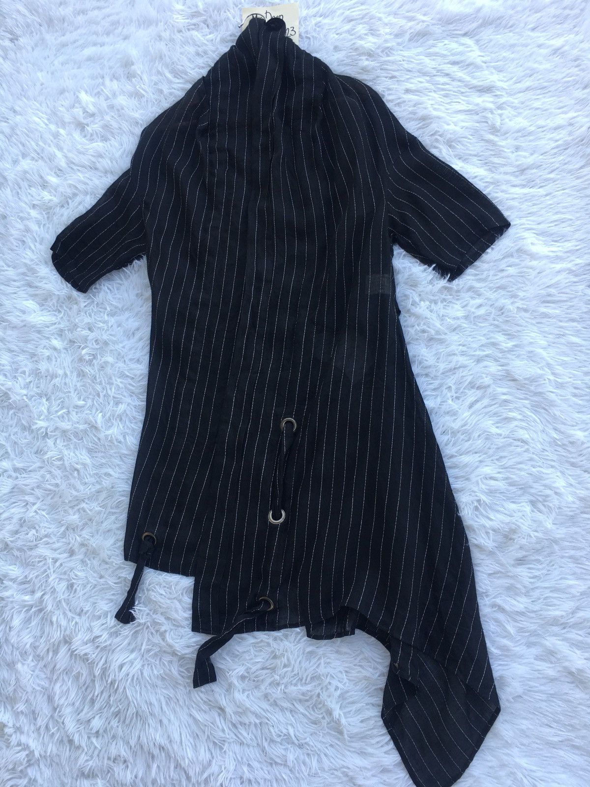 Yohji Yamamoto Rare Vintage Y’s Yohji Yamamoto Linen Stripes Cardi Size US M / EU 48-50 / 2 - 3 Thumbnail