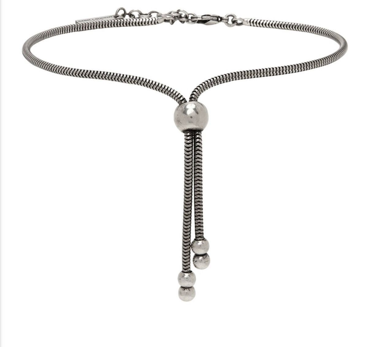 Saint Laurent Paris Saint Laurent Silver Bolo Tie Bracelet Size ONE SIZE - 2 Thumbnail