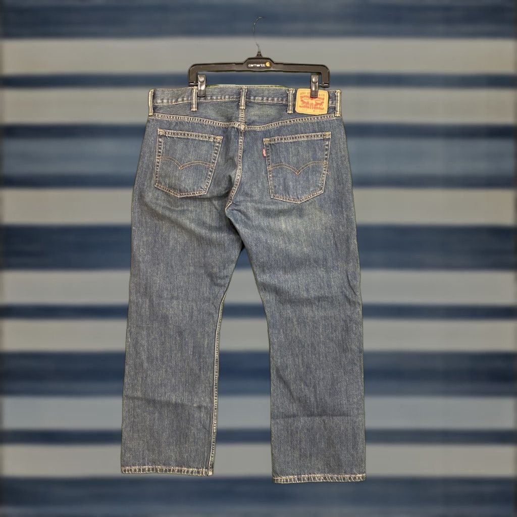 Levi's VINTAGE Levis 514 Jeans Mens 38x30 Slim Straight Whiskered Fade Dark Wash Casual Size US 38 / EU 54 - 1 Thumbnail