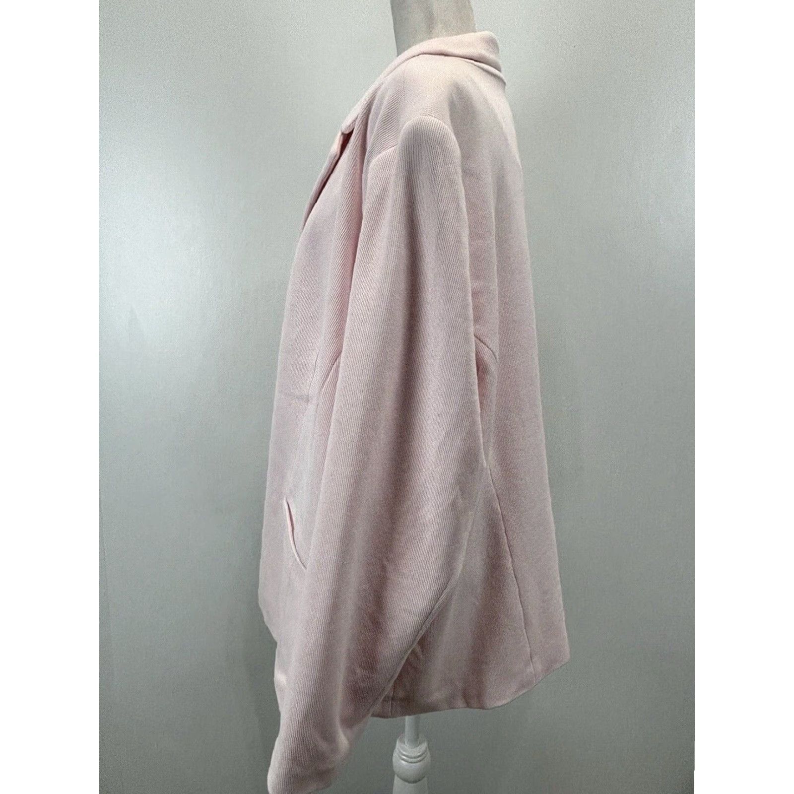 Talbots Talbots Women's Plus Size 26W Pink Cotton Blazer Jacket Lined Business Career Formal Women Size 4XL / US 24-26 - 2 Thumbnail