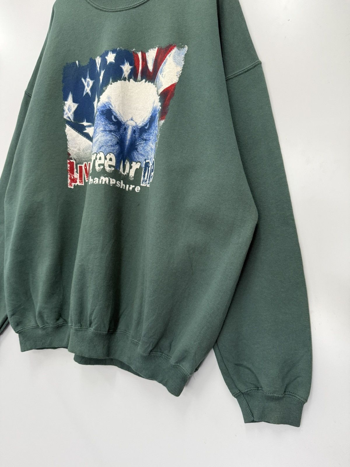 Vintage 🔥 Vintage Streetwear Live Free or Die Sweatshirt Size US XL / EU 56 / 4 - 2 Thumbnail